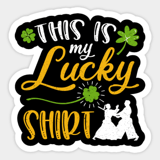 Aikido This is My Lucky Shirt St Patrick's Day Sticker